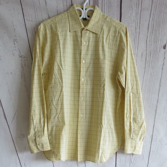 J. Crew 100's 2 Ply 100% Cotton Button Down Long Sleeve Shirt - Size M (15-15.5) - Picture 1 of 6